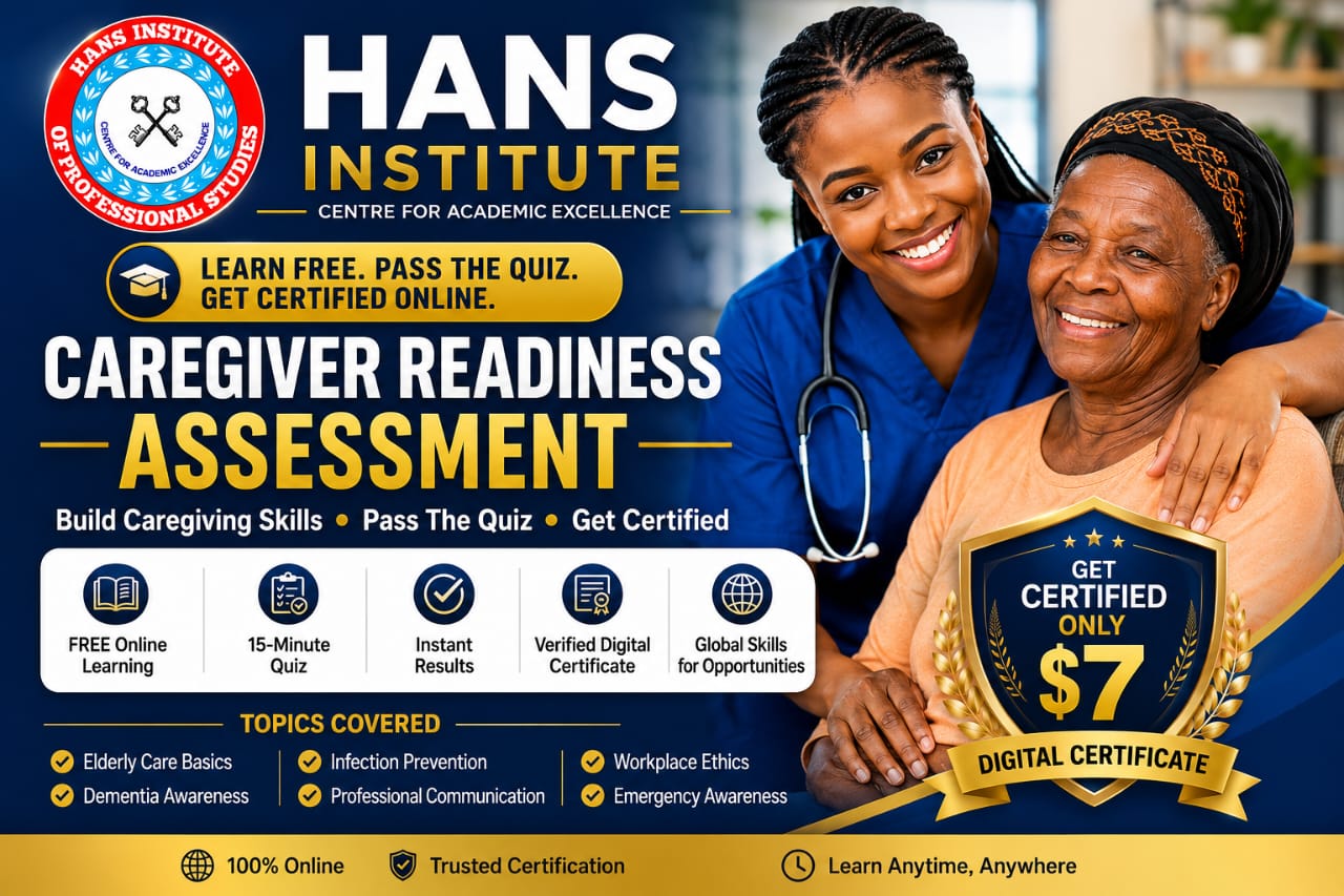 Certified Caregiver Readiness Assessment
